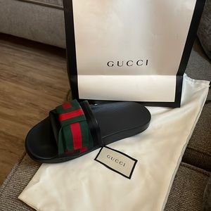 Female Gucci slides